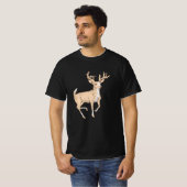 Illustratie Antler Deer T-shirt (Voorkant volledig)