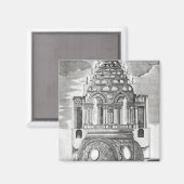 Illustratie architectuur magneet (Voorkant / Achterkant)
