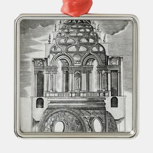 Illustratie architectuur metalen ornament (Voorkant)