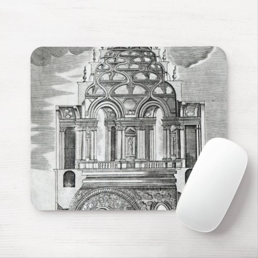 Illustratie architectuur muismat (Met muis)