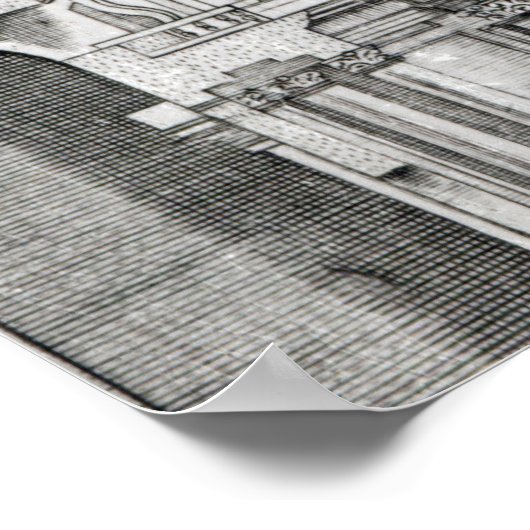 Illustratie architectuur poster (Hoek)