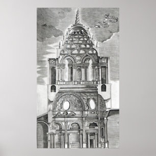 Illustratie architectuur poster