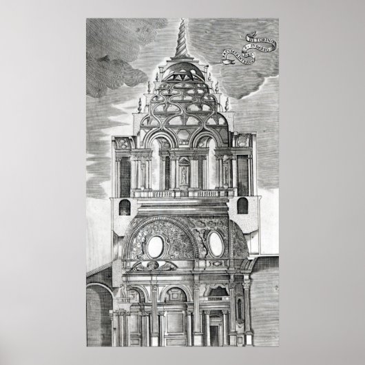 Illustratie architectuur poster (Voorkant)