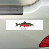 Illustratie Arctic Char Bumpersticker (Op auto)