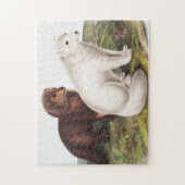 Illustratie Arctic Fox (Vulpes lagopus) Legpuzzel (Verticaal)