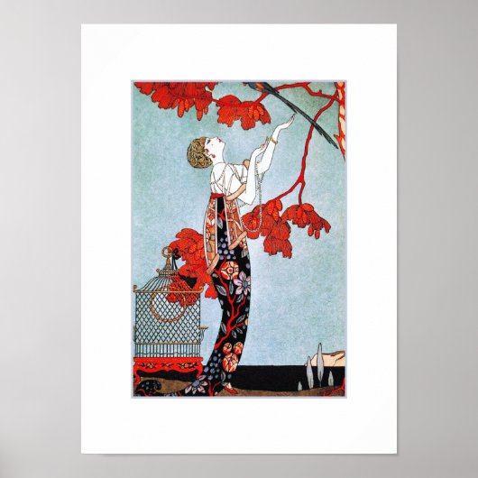 Illustratie Art Deco door George Barbier Print (Voorkant)