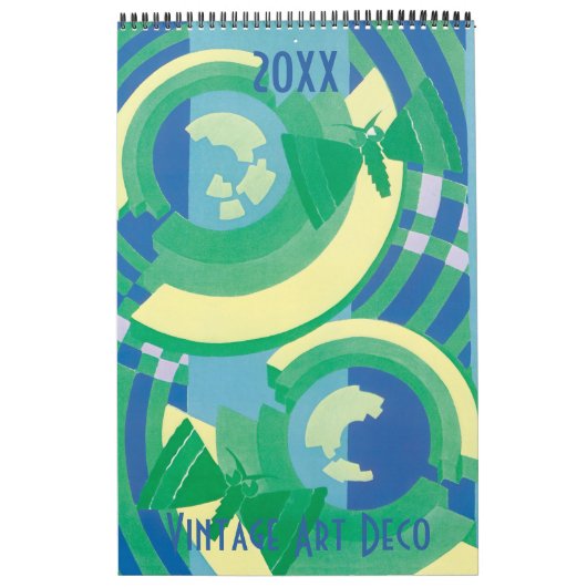  illustratie Art Deco Pochoir Patronen Kalender (Hoes)