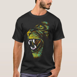 Illustratie artistieke leeuwenkop - lion T-Shirt