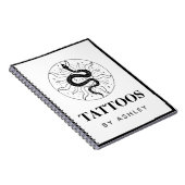 Illustratie artistieke slang tattoo Cosmic Mystica Notitieboek (Rechterzijde)