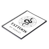 Illustratie artistieke slang tattoo Cosmic Mystica Notitieboek (Linkerzijde)