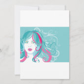 Illustratie artistieke vrouw kaart (Voorkant)