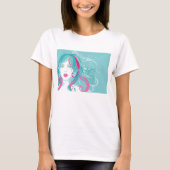 Illustratie artistieke vrouw t-shirt (Voorkant)