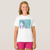 Illustratie artistieke vrouw t-shirt (Voorkant volledig)