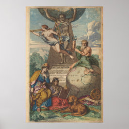 Illustratie atlas poster