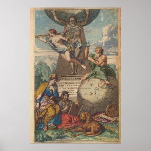 Illustratie atlas poster (Voorkant)