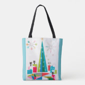  illustratie atoomkerst tote bag (Achterkant)