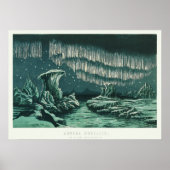 Illustratie Aurora Borealis Poster (Voorkant)