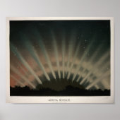 Illustratie  Aurora Borealis Poster (Voorkant)