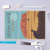  illustratie Ayers Rock, Australië Tissuepapier (Craft)