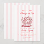 illustratie baby shower Tea Doodle Kaart (Voorkant / Achterkant)