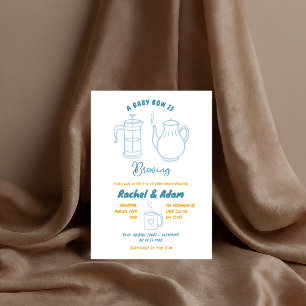illustratie baby shower Tea Doodle Kaart
