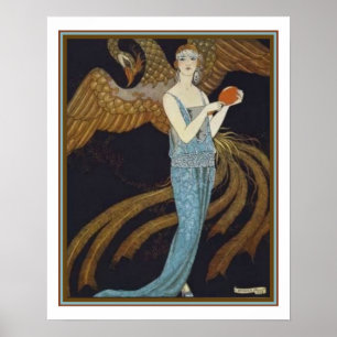 Illustratie Barbier-Deco voor Gazette Du Bon Ton Poster