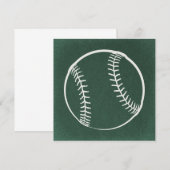  illustratie Baseball Art Green Achtergrond Kaart (Voorkant / Achterkant)