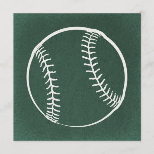  illustratie Baseball Art Green Achtergrond Kaart