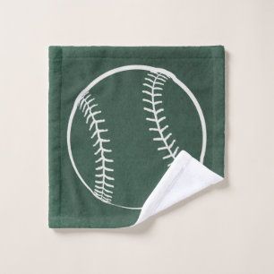  illustratie Baseball Art Green Achtergrond Washandje