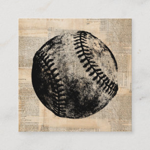  illustratie Baseball Newspapier Style Informatiekaartje