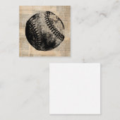  illustratie Baseball Newspapier Style Informatiekaartje (Voorkant / Achterkant)