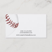 Illustratie Baseball-textuur Visitekaartje (Achterkant)