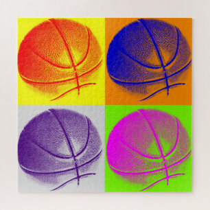 Illustratie Basketball Schilderen Pop Kunstsport Legpuzzel
