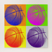 Illustratie Basketball Schilderen Pop Kunstsport Legpuzzel (Verticaal)