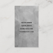 Illustratie Beauty Line | Schaar | WATERVERF Visitekaartje (Achterkant)