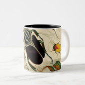 Illustratie  beeldschermen tweekleurige koffiemok (Voorkant rechts)