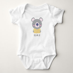 Illustratie Beer Cute Koala -  naam B Romper
