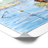 Illustratie Beer Finshin door Wallace Tripp Poster (Hoek)