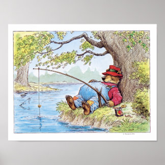 Illustratie Beer Finshin door Wallace Tripp Poster