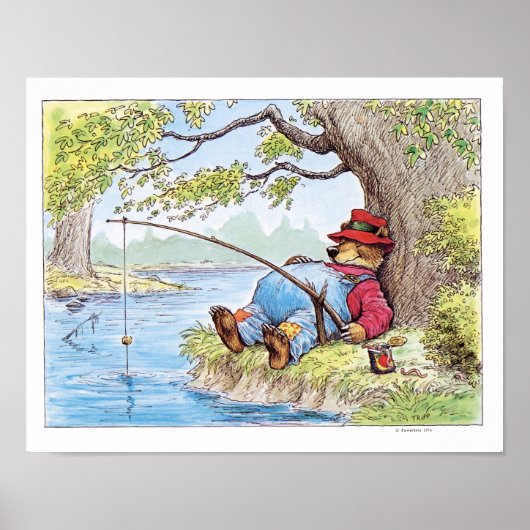 Illustratie Beer Finshin door Wallace Tripp Poster (Voorkant)