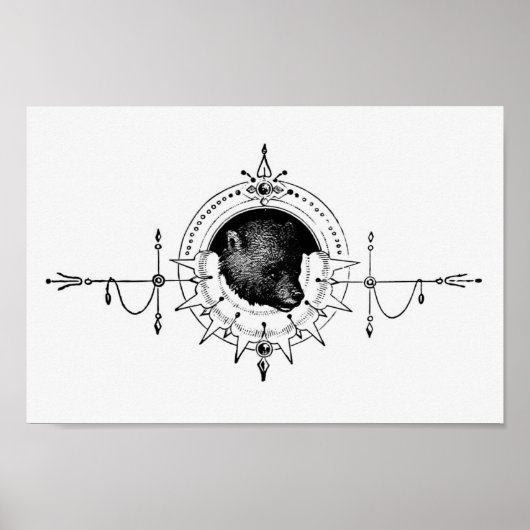  illustratie Beer Poster (Voorkant)