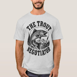 Illustratie berg rivier scène landelijk vintage t-shirt