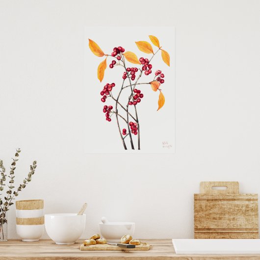 Illustratie  bergas poster (Keuken)