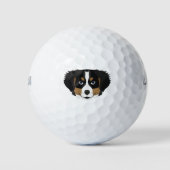 Illustratie Bernese Mountain Dog Golfballen (Voorkant)