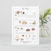 Illustratie Bespoke | Menu Weddenschappen (Staand voorkant)