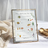 Illustratie Bespoke | Menu Weddenschappen Poster