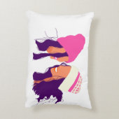 Illustratie beste vriendinnen • Kussen met moderne (Achterkant (Verticaal))