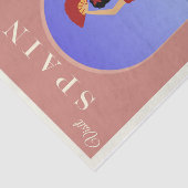  illustratie Bezoek Spanje Tissuepapier (Detail)