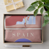  illustratie Bezoek Spanje Tissuepapier (Geschenk)