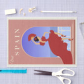  illustratie Bezoek Spanje Tissuepapier (Craft)